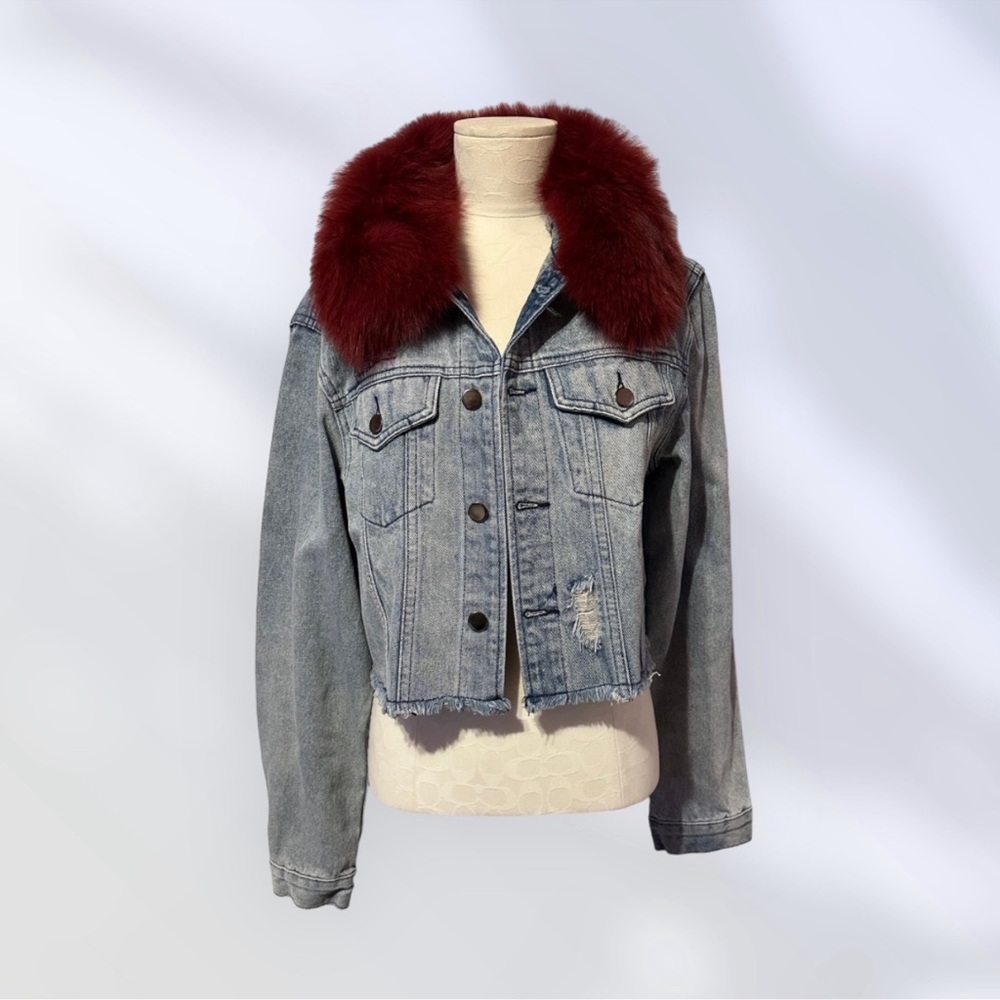 Ava & Kris Cropped Hailey Jean Jacket